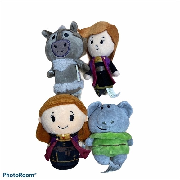 Hallmark Ittybittys Frozen Plush Dolls Anna Sven Troll - Picture 1 of 7